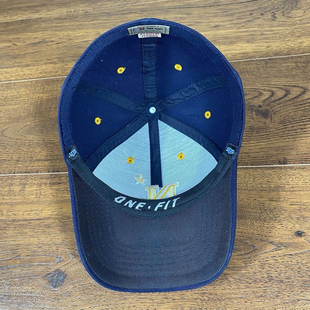 Navy Midshipmen Hat Top of the World Mens Blue One Size Fitted Cap N Star Vtg - Picture 6 of 7